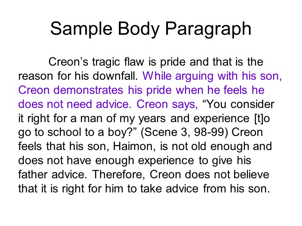 Creon tragic hero essay